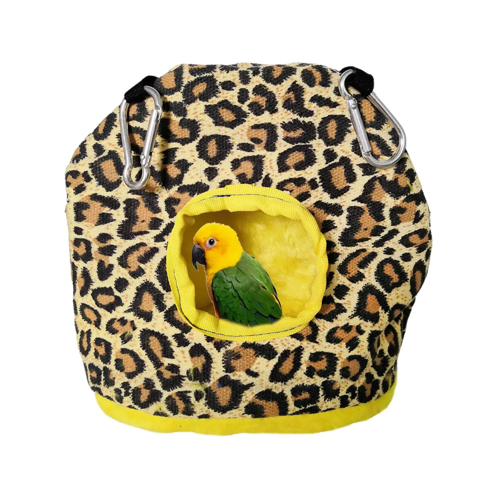 Warm Hanging Nest Sleeping Bed Swing Toys Cave Cage Plush House Tent Birds Hammock for Parakeet Cockatoo Rats Mouse Pet Supplies