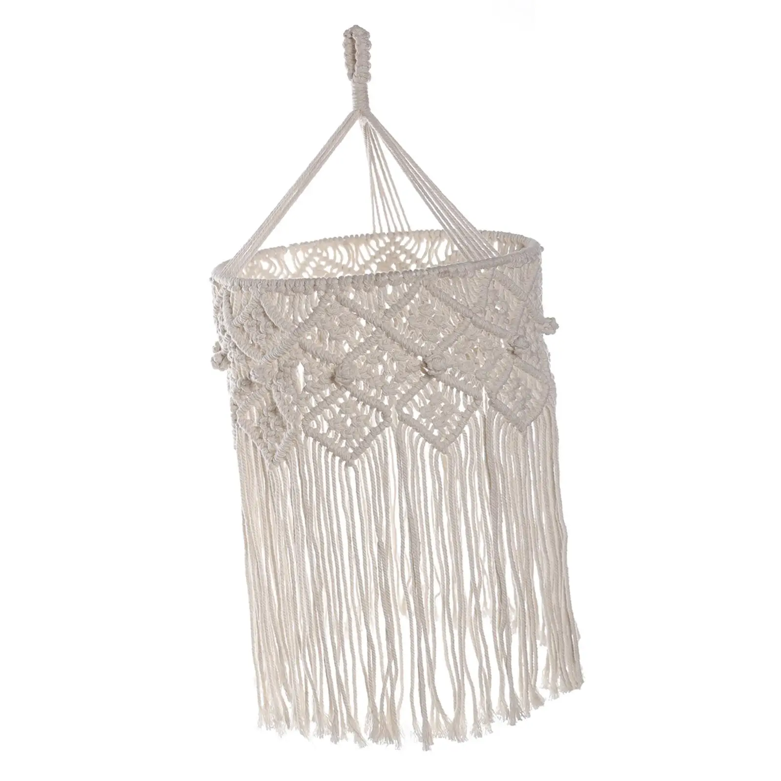 Macrame Hanging Lamp Shade Bohemian Lampshade for Hotel Kitchen Dining Table