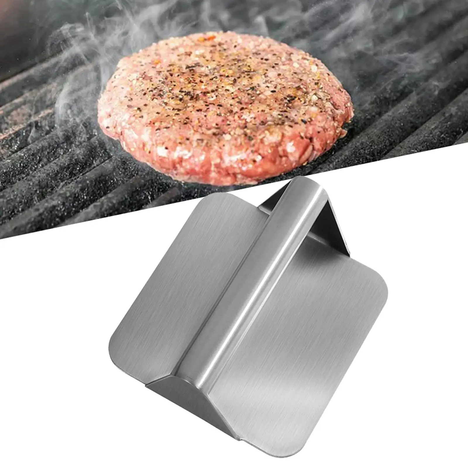 Manual 304 Stainless Steel Burger Press for Griddle Non Stick Patty Maker