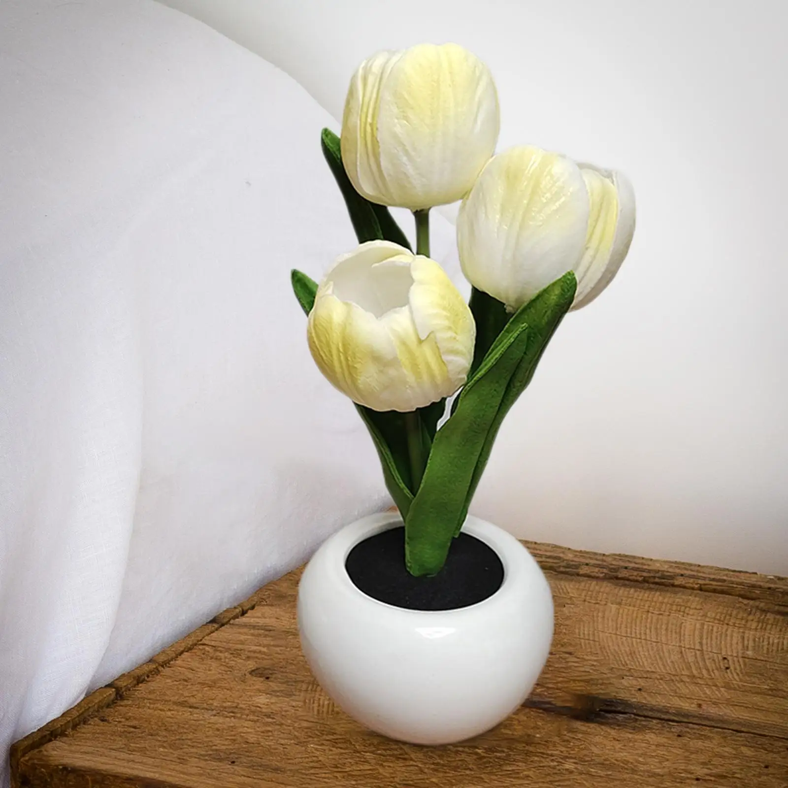 Night Light Artificial Flowers Flower Lamp for Corridor Nursery Patio Table Centerpieces