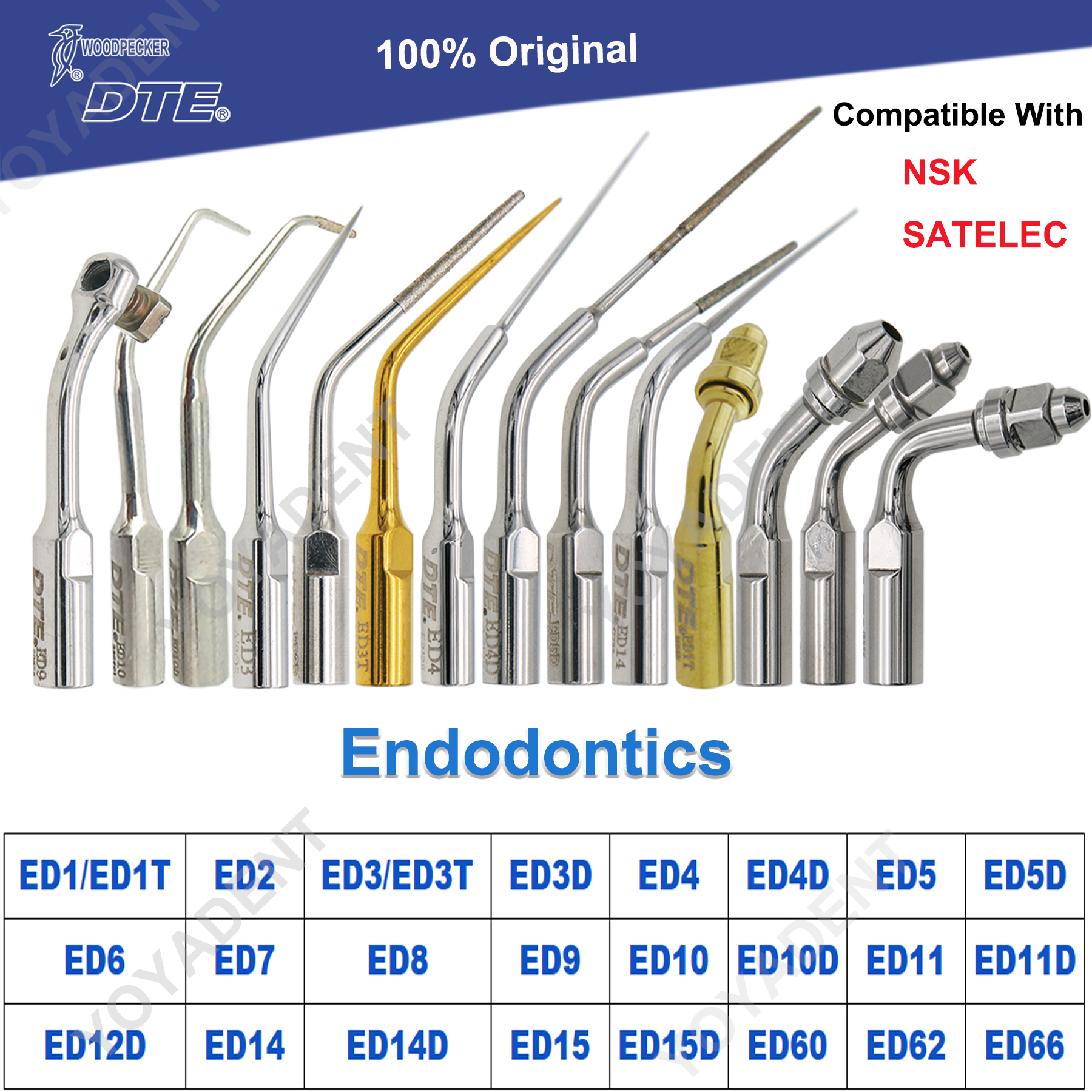 Best of Woodpecker DTE Dental Endo Tips Ultrasonic Scaler Tips Scaling Tips ED-Series Fit NSK SATELEC Scaler Handpiece Dentistry Product Reviews & Tips