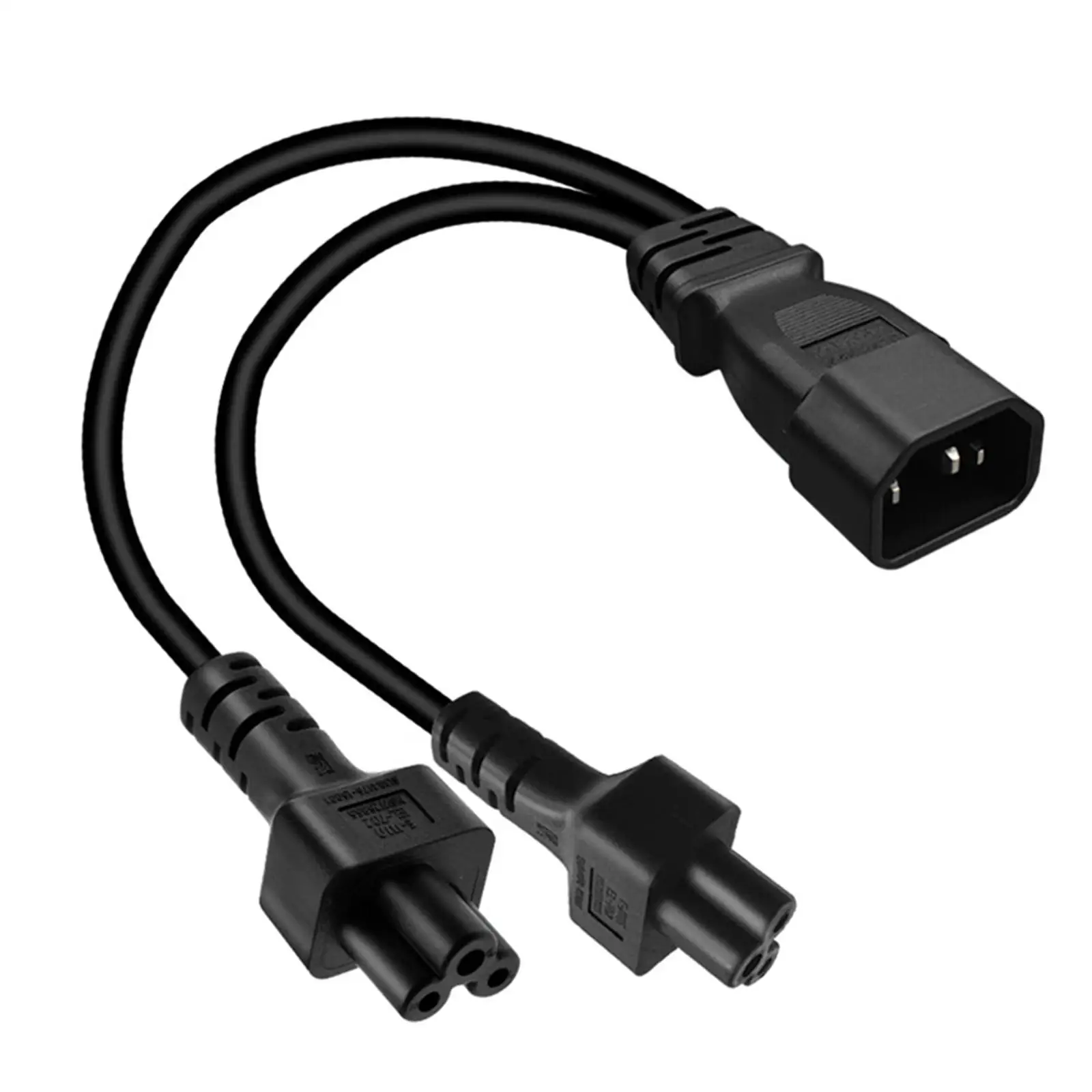 IEC320 C14 to IEC320 Dual C5 Splitter Power Cable Replacement for Computer
