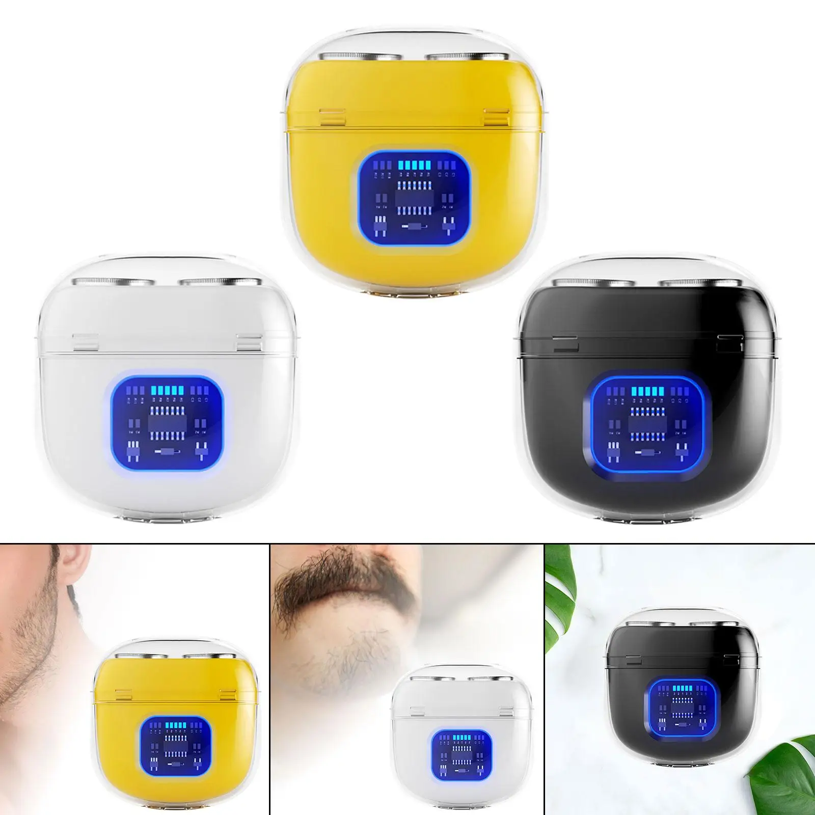 Electric Mini Shaver for Men Wet and Dry Rotary Electrical Shaver for Hotel Fathers Day Daddy Valentines Day Gifts Business Trip