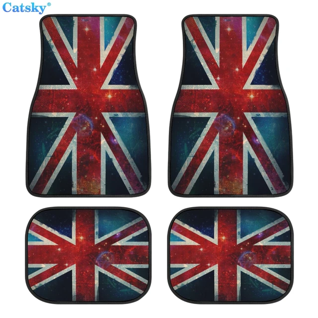 Britische Flagge UK Auto Fußmatten Innen Zubehör Gummi Druck