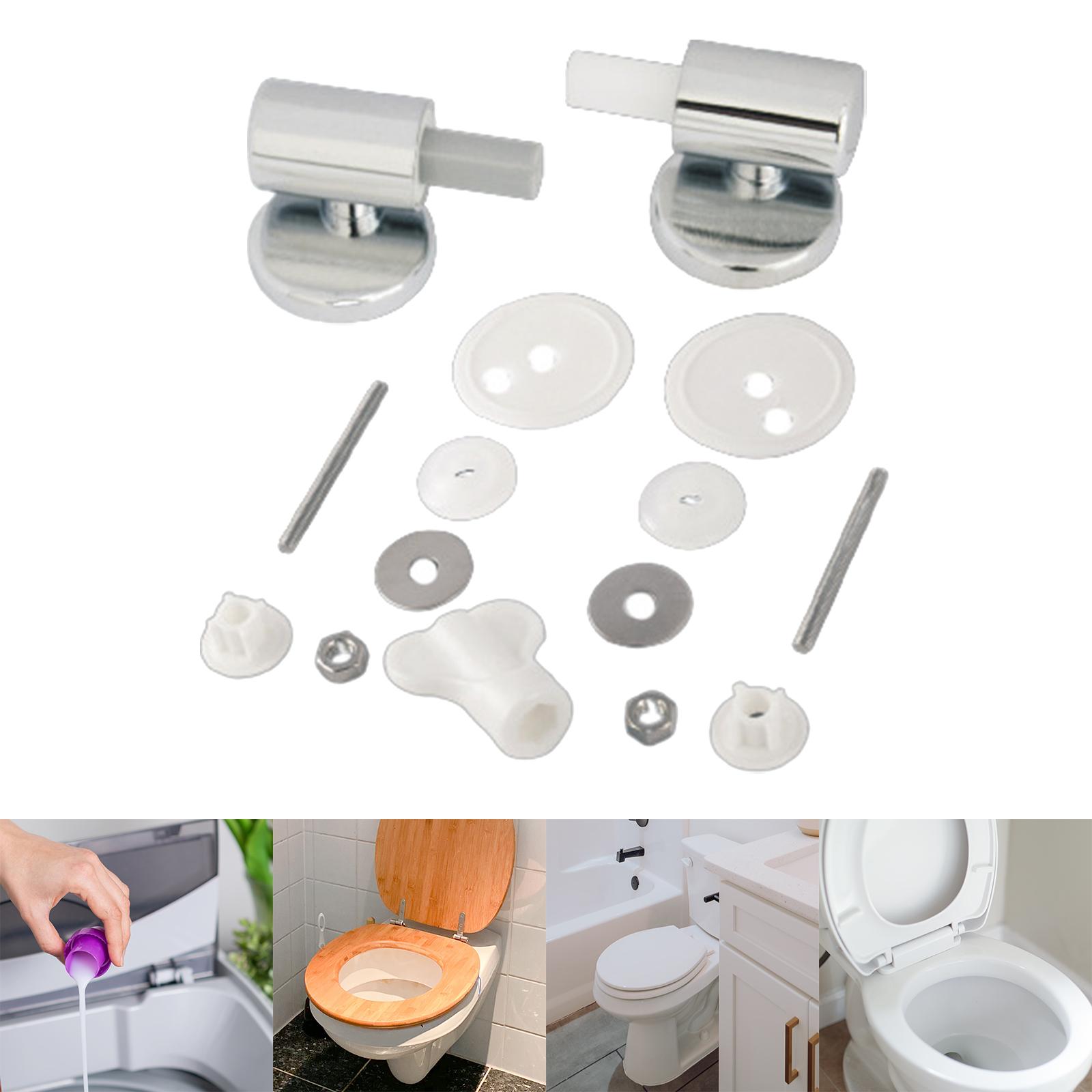 Toilet Seat Hinge Set Slow Drop Connector for Sliding Toilet