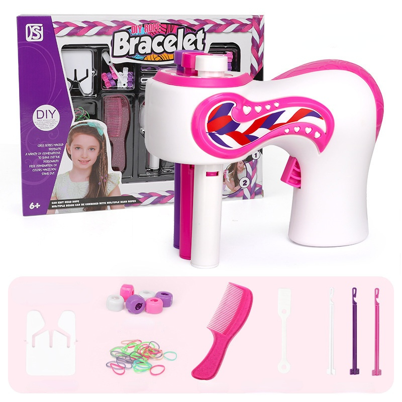 Trança de Cabelo Automático Elétrico Faça Você Mesmo Elegante Trança Penteado Ferramenta Torção Máquina Tecer Rolo Fingir Crianças Meninas Brinquedos 2 Weddings & Events