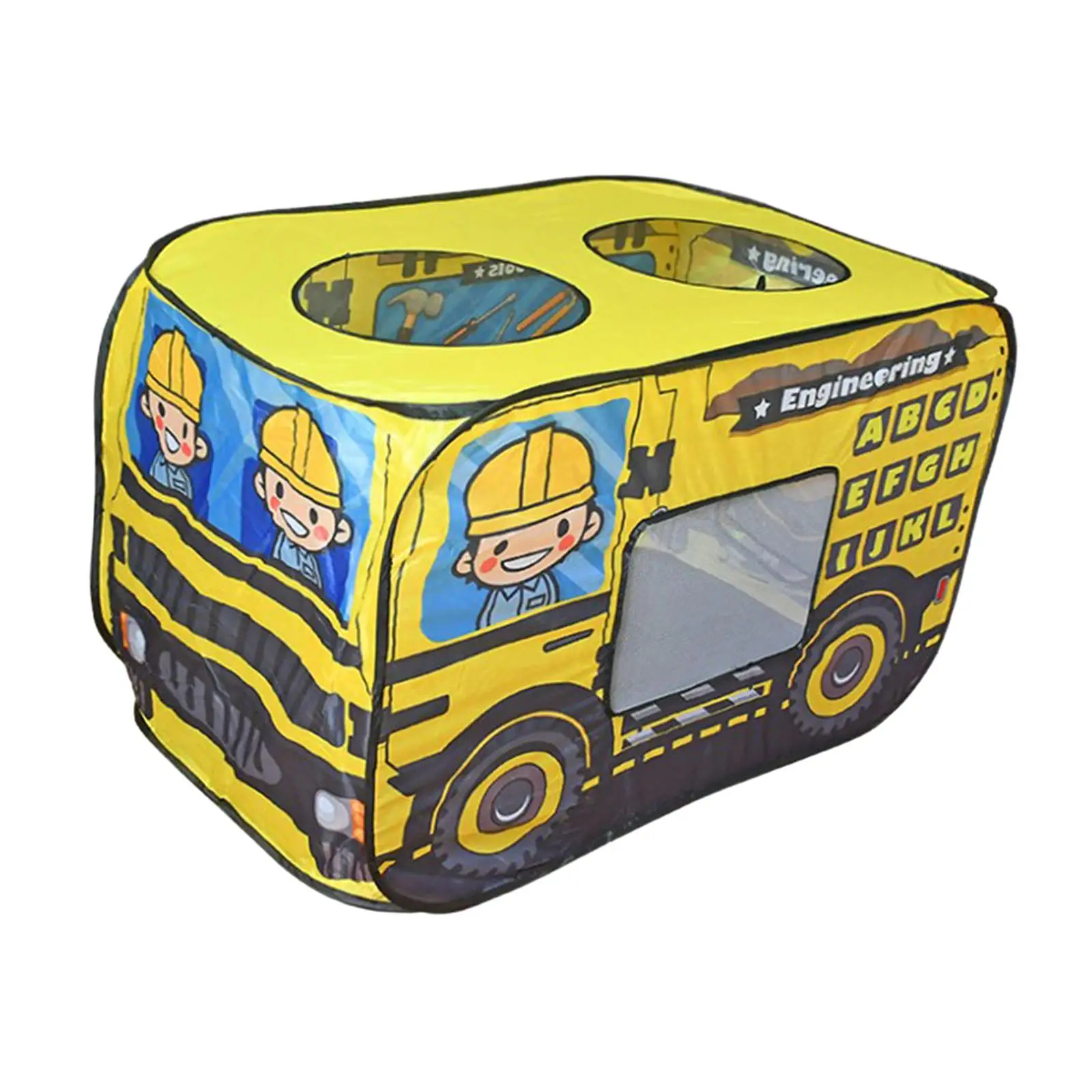 Cartoon Car Play Tent Playhouse Castle Toy House Play Entertainment for Yard Backyard Indoor Outdoor Holiday Gifts