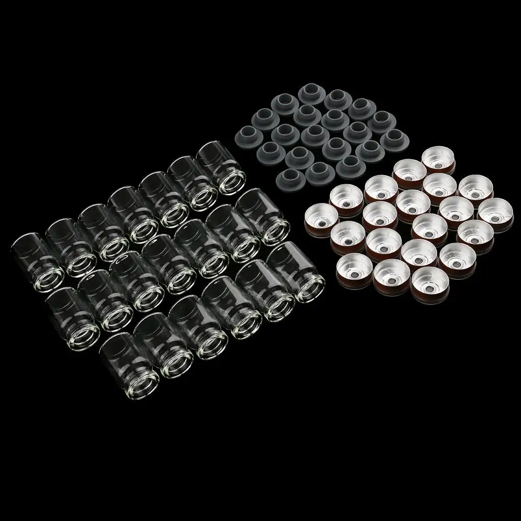20 Pieces Mini Refillable Empty  Bottles Rubber Stopper  Cosmetic Makeup Essential Oil Perfume Vials 5ml