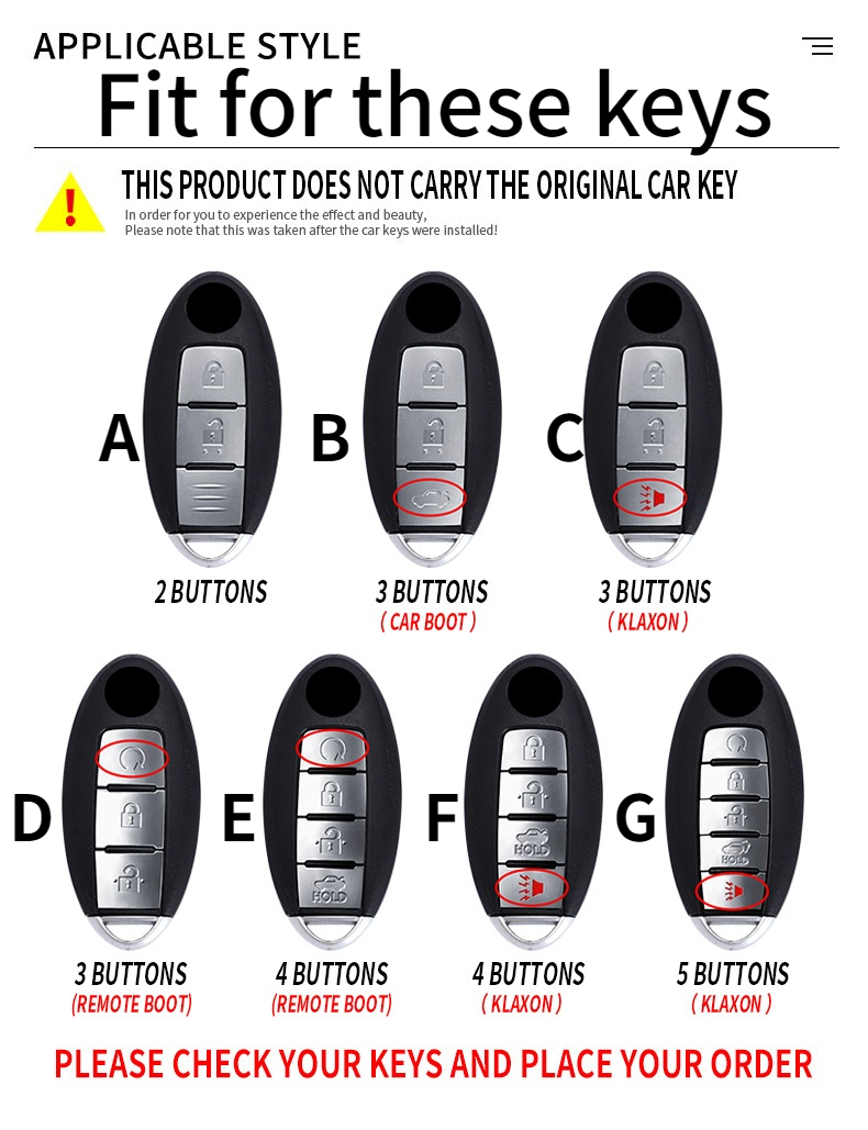 Astuccio portachiavi in Gel di Silicone luminoso lega di zinco per Nissan Qashqai J10 J11 x-trail T31 T32 tira Tiida Pathfinder Murano Note Juke 6 Astuccio portachiavi in Gel di Silicone luminoso lega di zinco per Nissan Qashqai J10 J11 x-trail T31 T32 tira Tiida Pathfinder Murano Note Juke - S9e14457e1bba41d5999a8083d6148951A