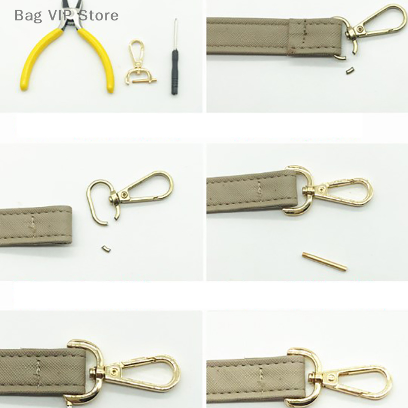 1PC DIY Metal Detachable Snap Hook Trigger Clips Buckles For Leather Craft Bag Strap Buckles Handle Shoulder Webbing