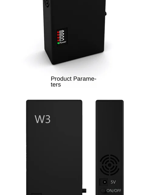 W3 – brouilleur de signal sans fil portable 2.4 + 5.2 + 5.8Gwifi