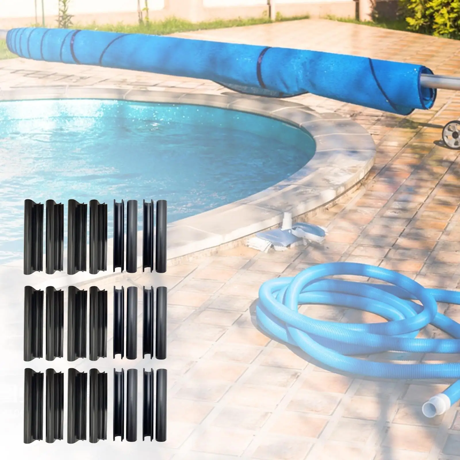 Reusable pools covers Clips Securing Clip Accessories steel Wall Pools 24Pcs for Tarpaulin