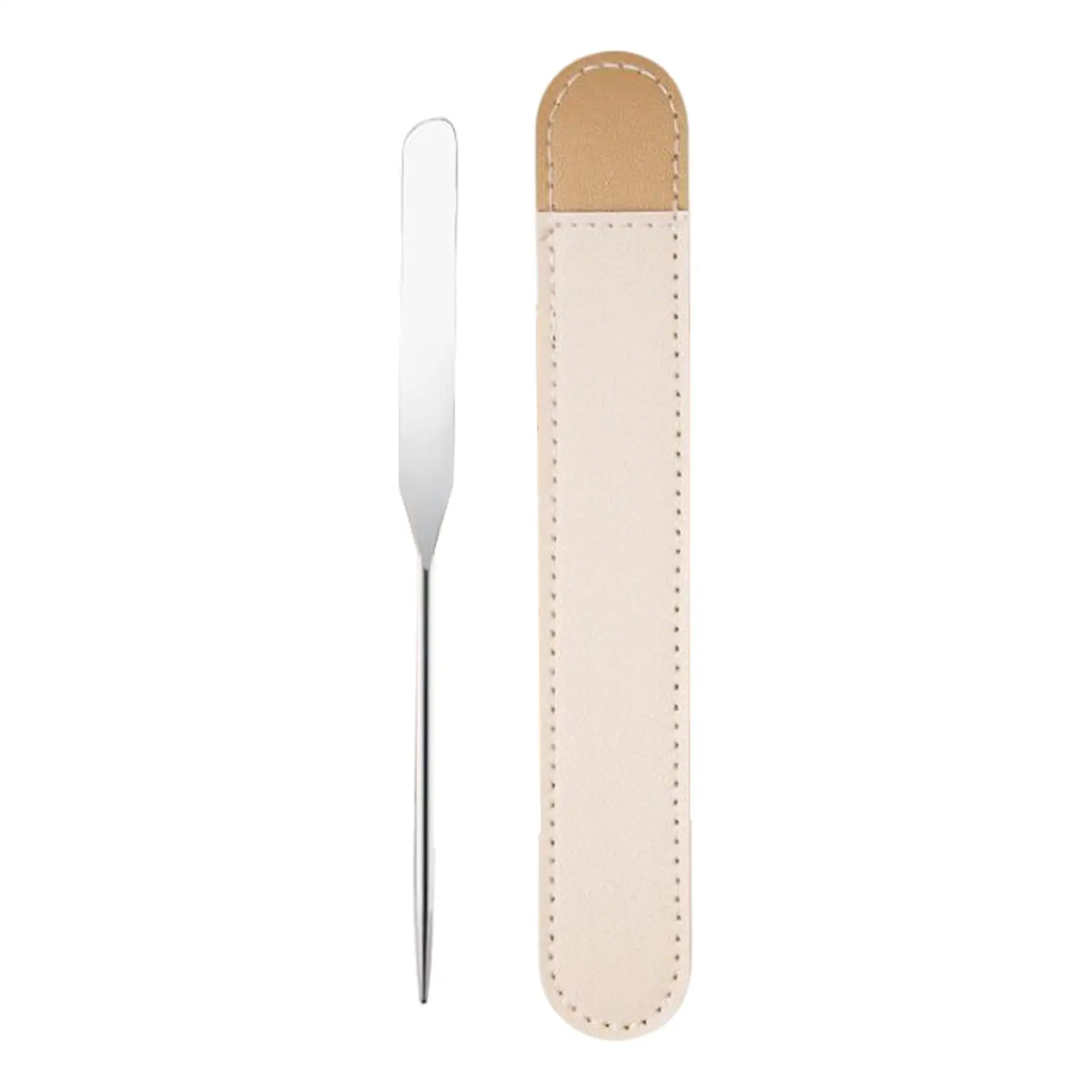 durable Spatula with Storage Bag Blending Mixing for Cream Salon Lipstick Blush