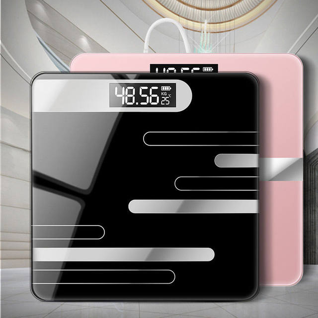 1pc 26cm Tempered Glass Electronic Household Body Weight Scale