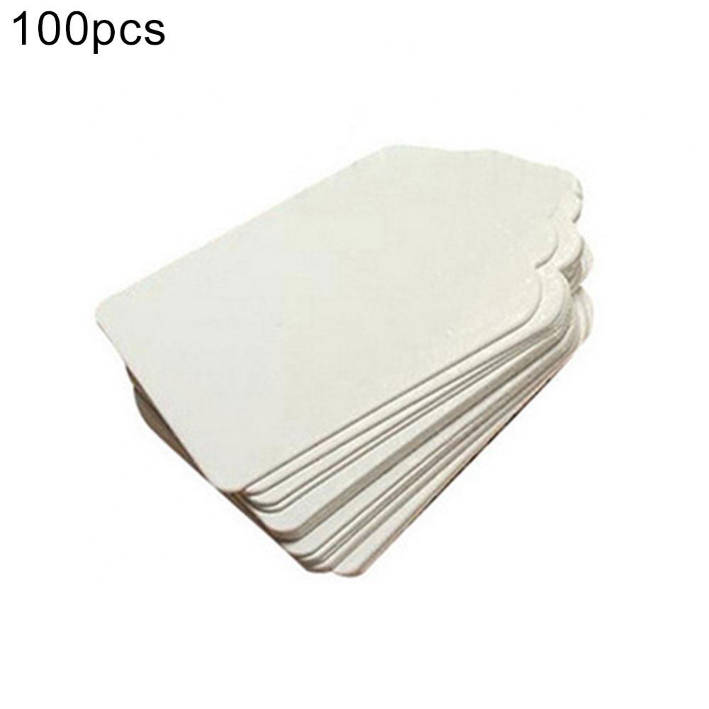 Description Picture 6 of item100Pcs 5x3cm Wavy Edge Kraft Paper Hanging Tag Jewelry Garment Price Packaging Labels Gift Cards DIY Wedding Party Decoration