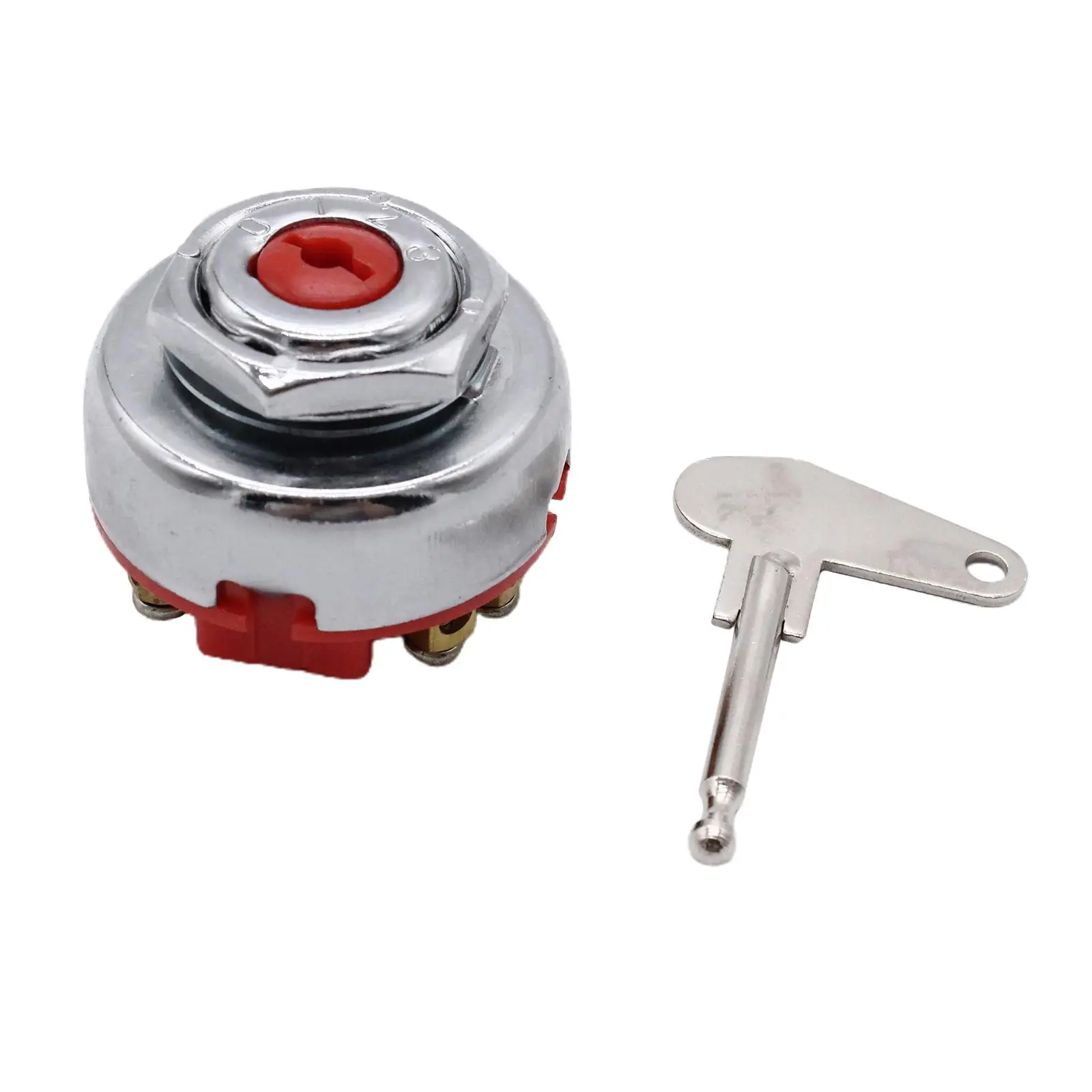 Ignition Switch 8 Pole Repair Part W/Key High Strength for Tractor high strength, sturdy and durable.
