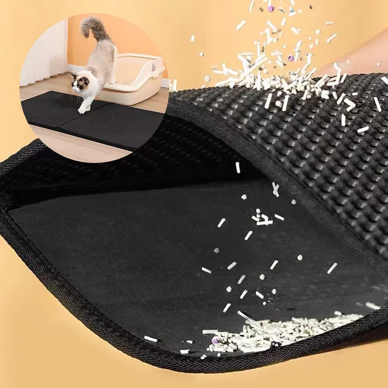 Title 1, Waterproof Pet Cat Litter Mat Double Layer Pet ...