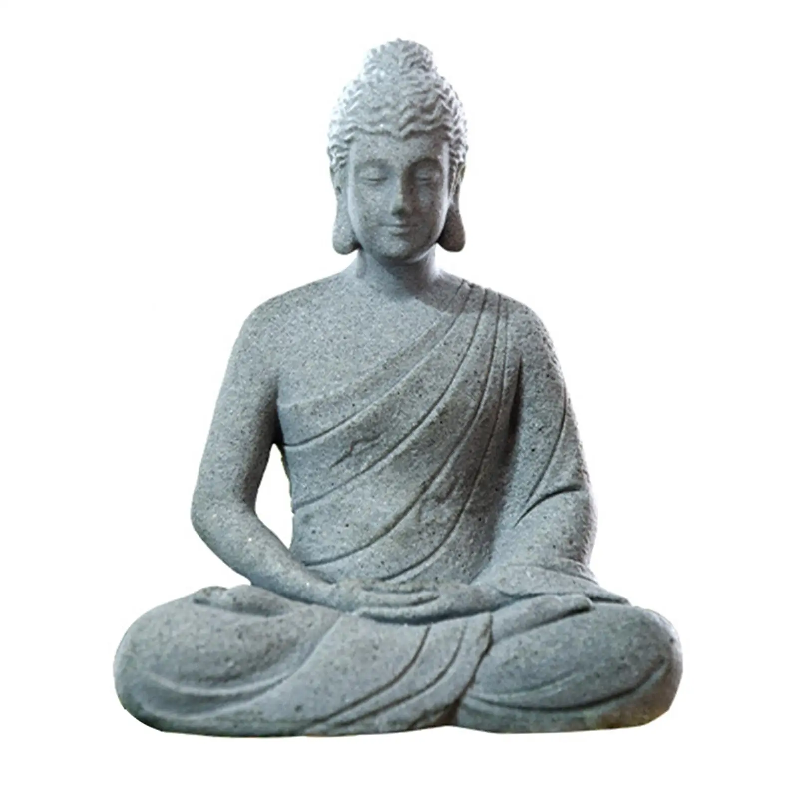 Resin Aquarium Meditating Buddha Figurine Fengshui Craft Wide Application for Yoga Room ,3.5x,2.4x4.5inch Unique Scenery Durable