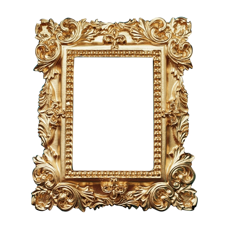 Title 8, Golden Retro Photo Frame Nail Art Jewelry Decor...