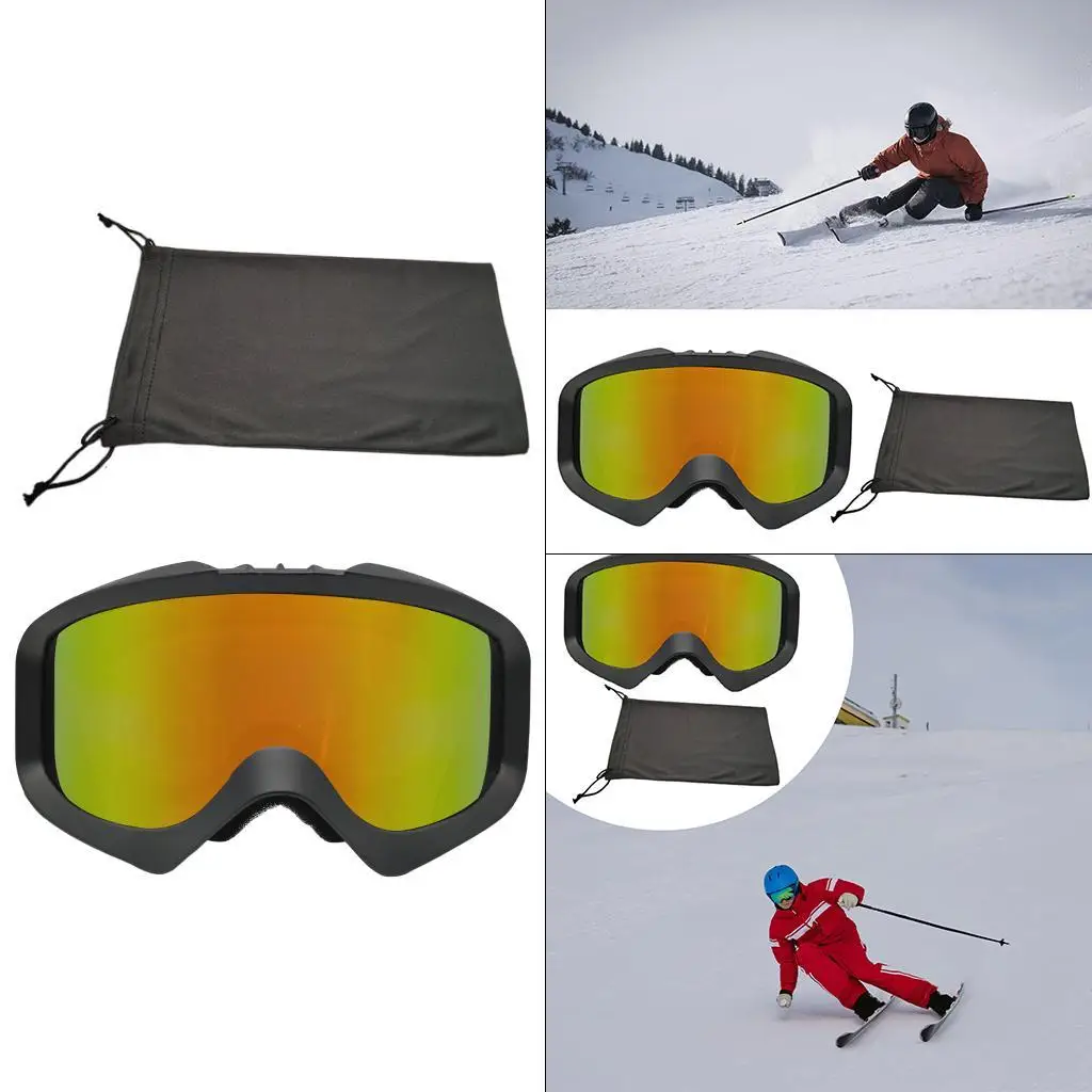 Ski Snowboard Goggles Winter Sports UV Sunglasses for Men Women Anti-fog Protective Lens Windproof Dustproof Outdoor