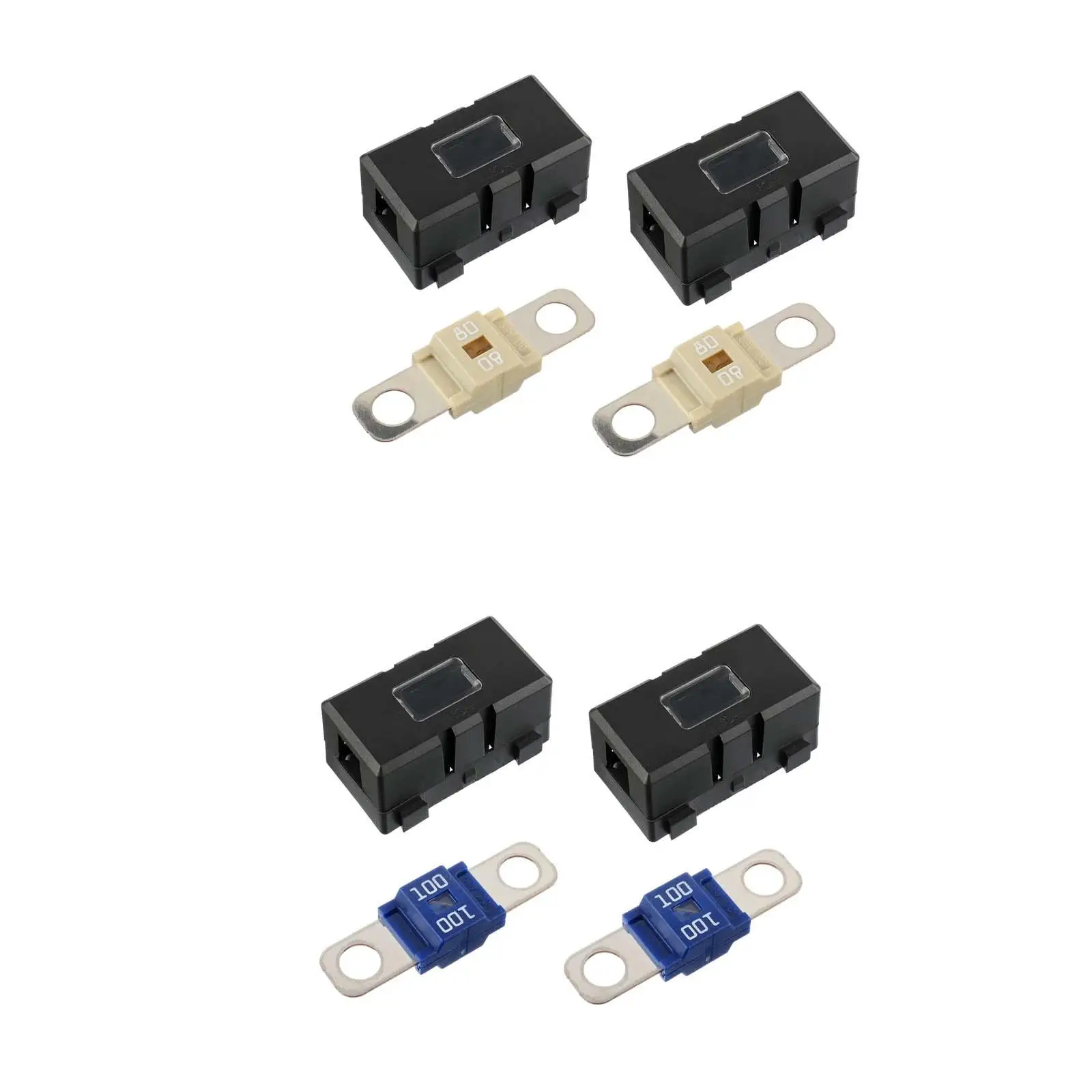 Durable Car Fuse Holder Flame Retardant Dampproof Circuit Protection Multifunctional Fuse block for Caravans Vehicles