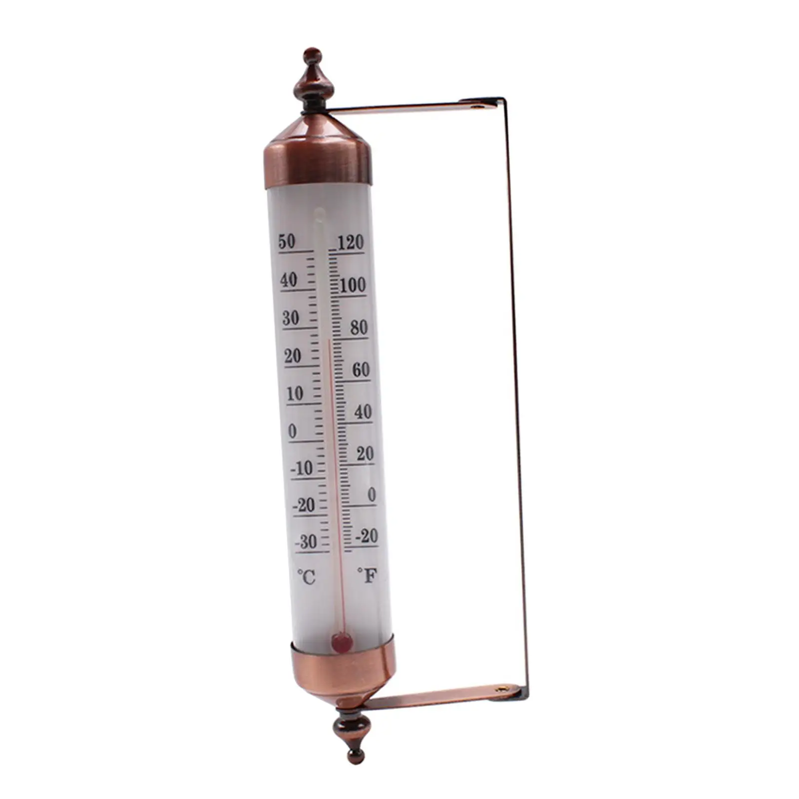 Temperature  indoor e outdoor Metal Wall Hanging Sensor 9.8x3.1 Inch