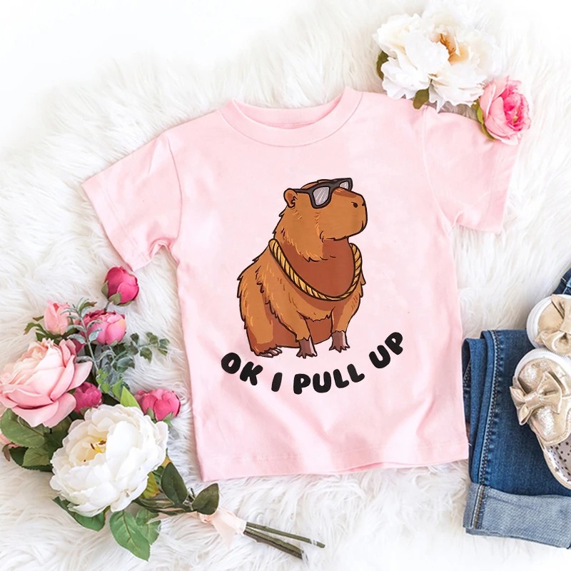 Title 9, Drôle Capybara amour T-Shirt enfants Kawaii enf...