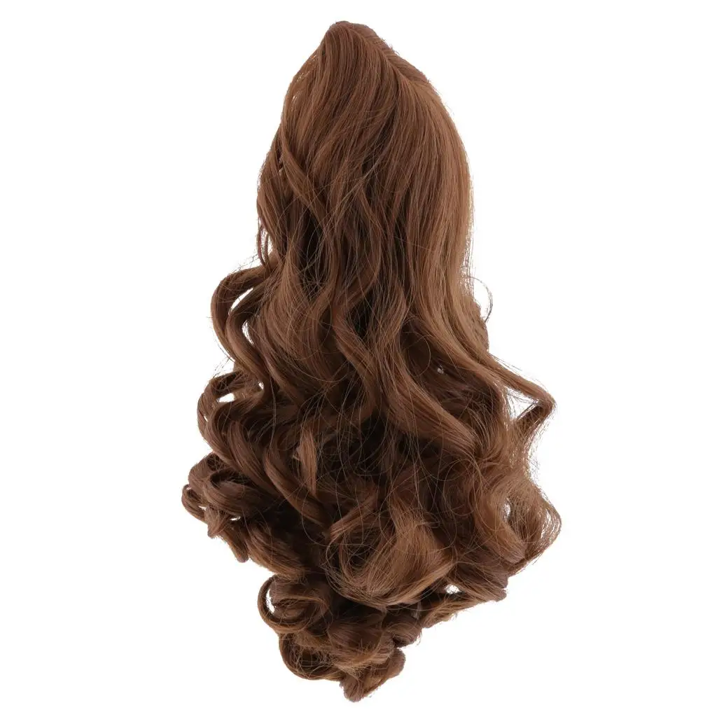Fantasy Middle Parting Wavy Curly Hair Wig for 18inch Doll Dolls Hairpiece Making Supplies