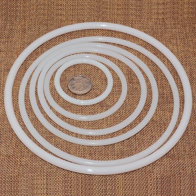 Plastic Crafts Dreamcatcher Ring  White Plastic Rings Crafts - Hoop  Durable Round - Aliexpress
