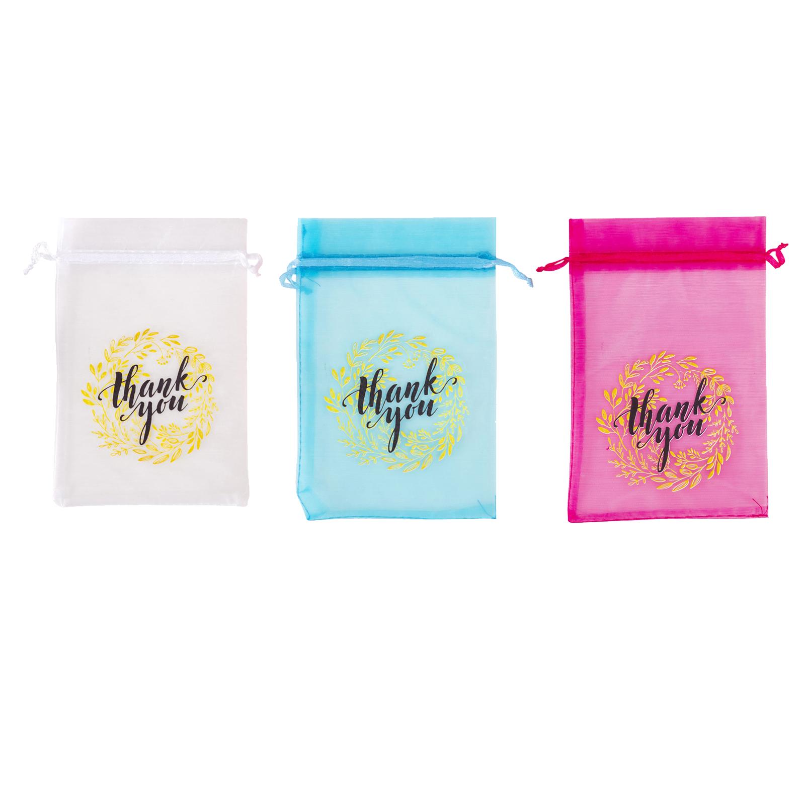 100x Portable Gift Bags Gift Candy Box Jewelry Pouches Wedding Favor Bags for Party Christmas Wedding Ornament Decoration