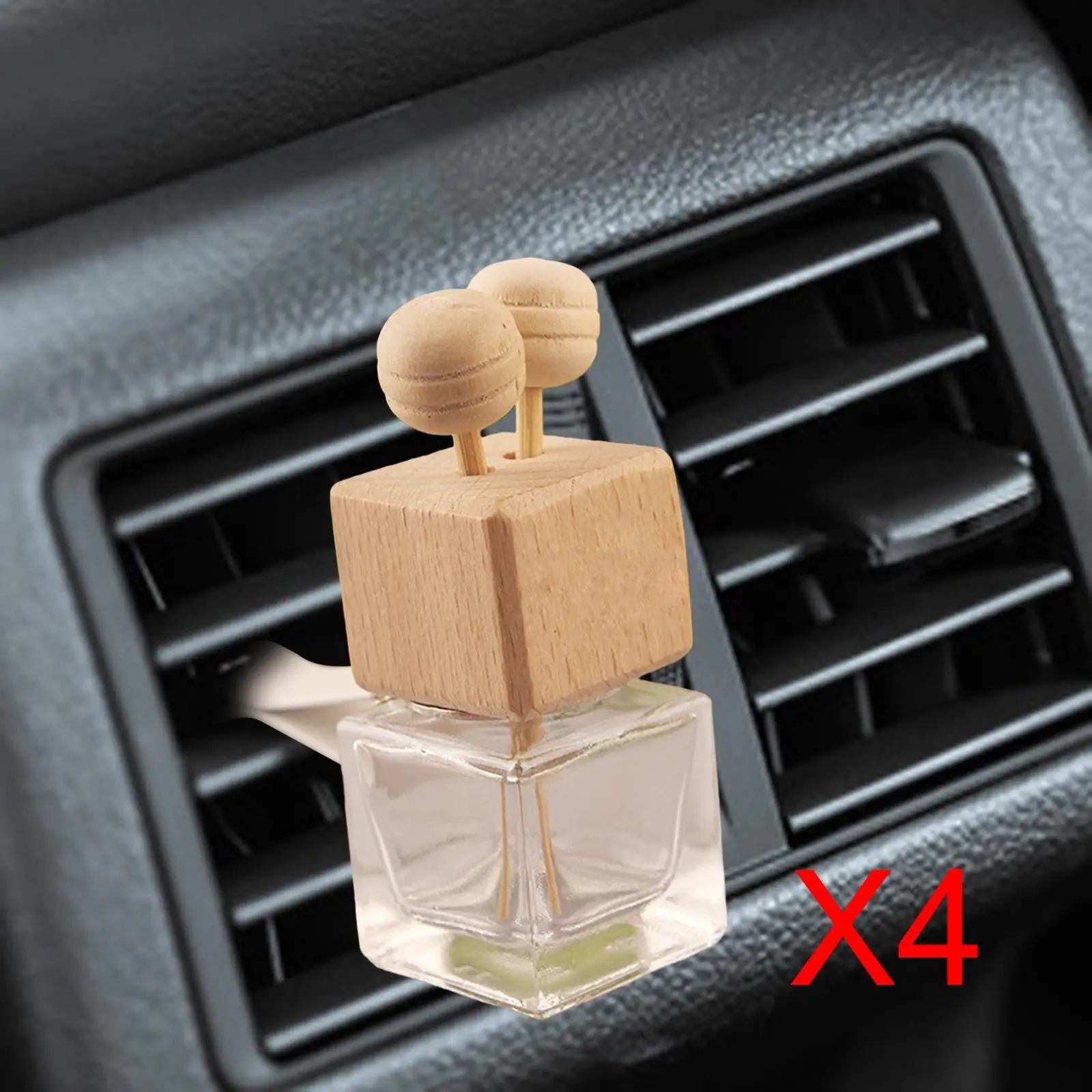 4 Pieces Empty Car Diffuser Bottles Diffuser Car Supplies Odor Pendant Perfume Perfume Bottle for Car