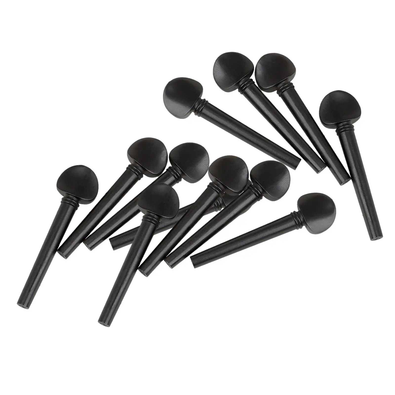 12Pcs Ebony  Violin Tuning Pegs Replacement  Highly Effective