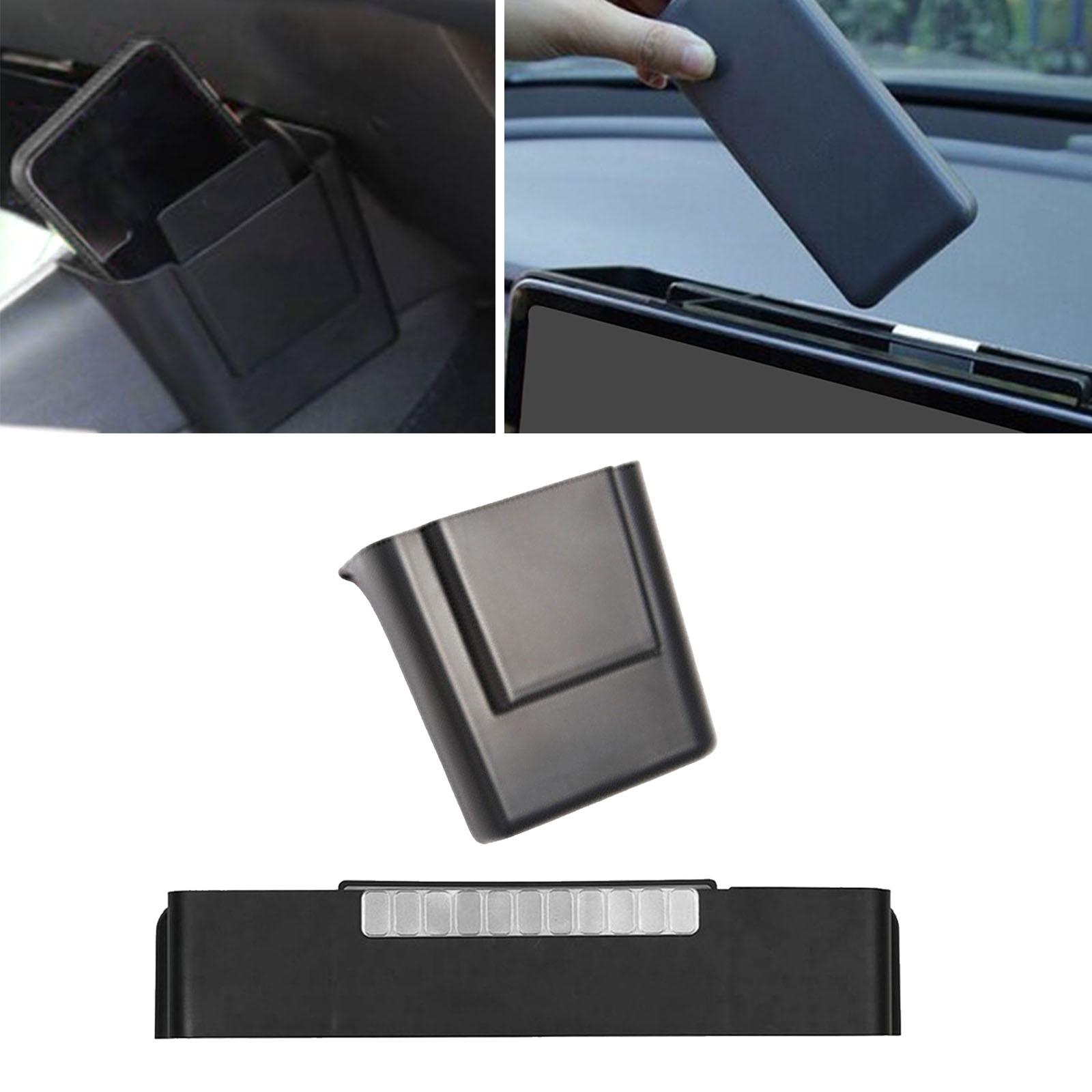 Car Center Console Storage Box Storage Parts Tissue Organizer ABS Black Car Organizers and Storage Fit for Tesla Model 3 Wallet
