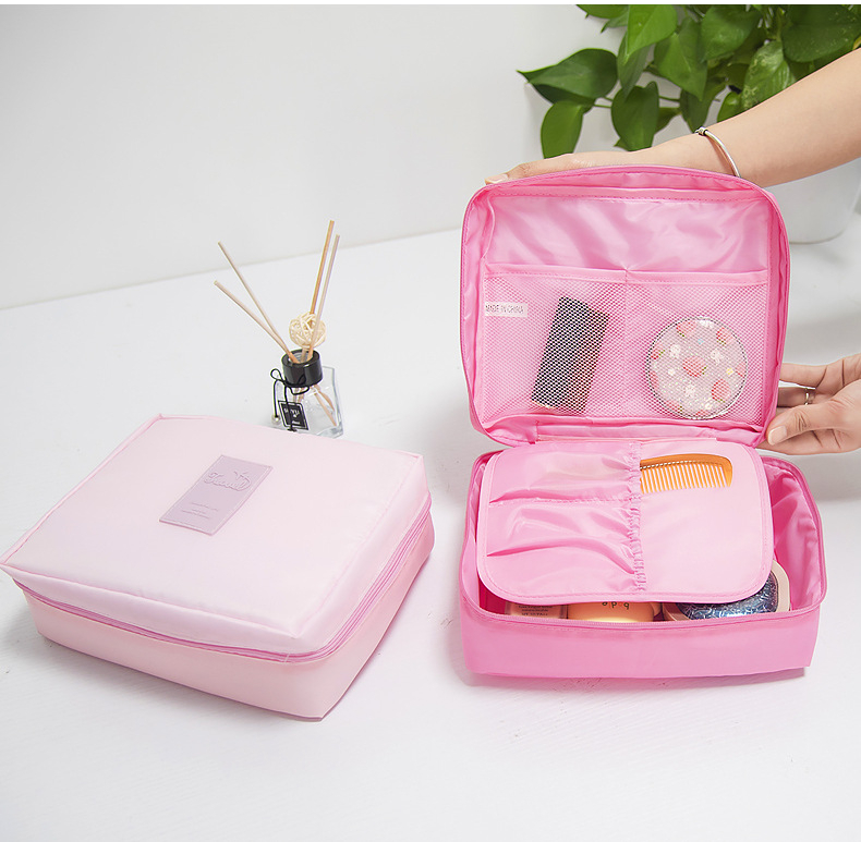 Designer Luxury Portable Cosmetic Storage Bag Makeup Pouch Women Large Multi-compartment Travel Wash Toilet Bathroom Organizers