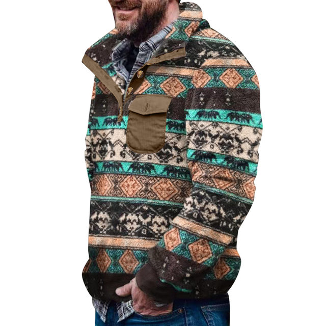 Men's Fleece Fleece Jacket | Men's Ethnic Jacket | Men's Double