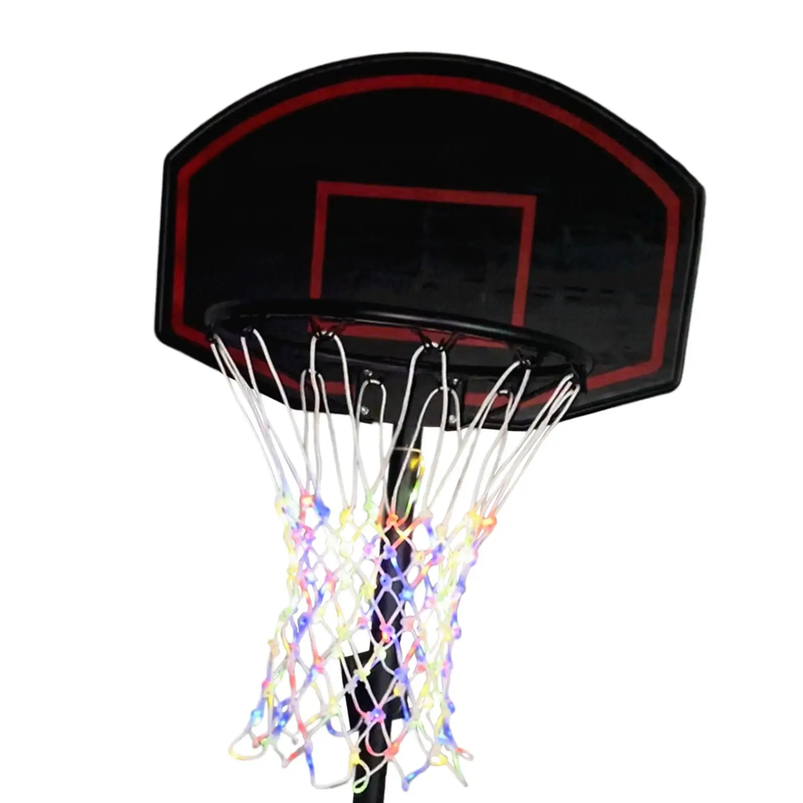 LED Basketball hoop Outdoor Luminous Nightlight Basketball Net for Outdoor Game Basketball Training Sports Backyard Adults