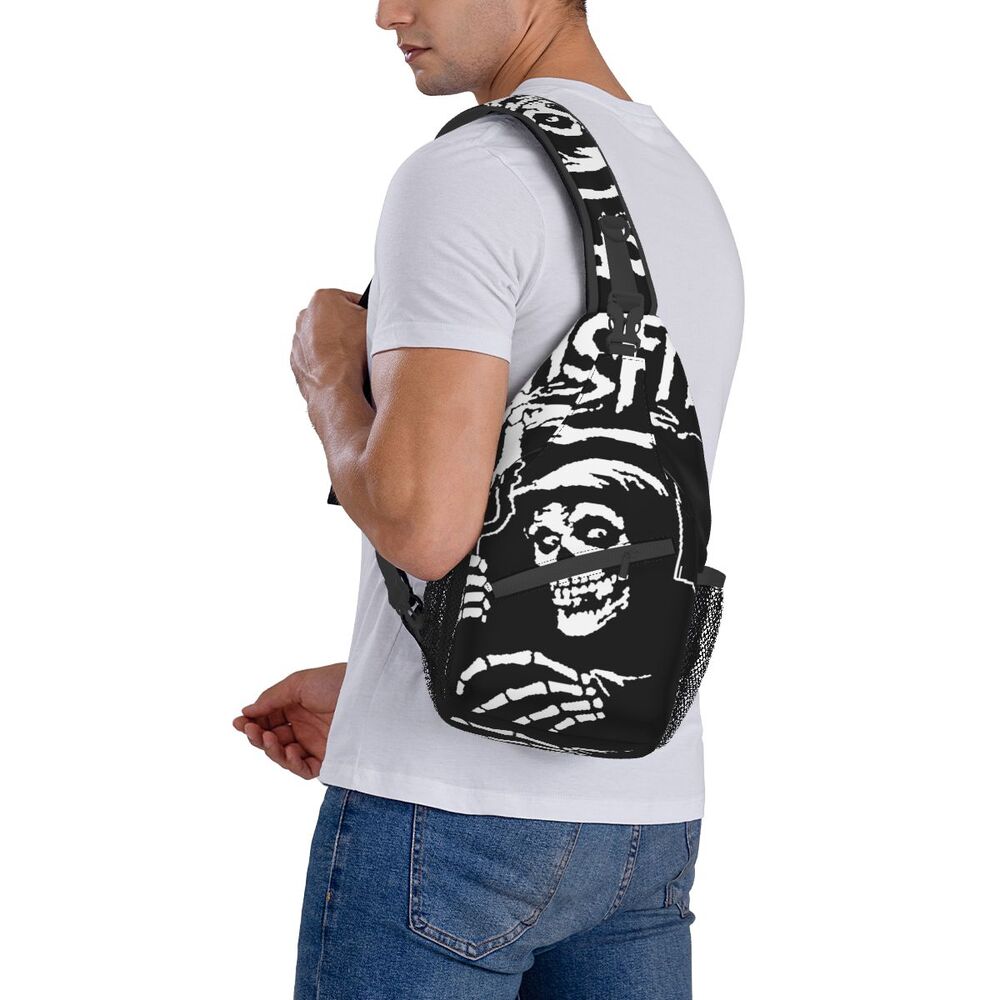 Bolsa de peito crossbody masculina, mochila de