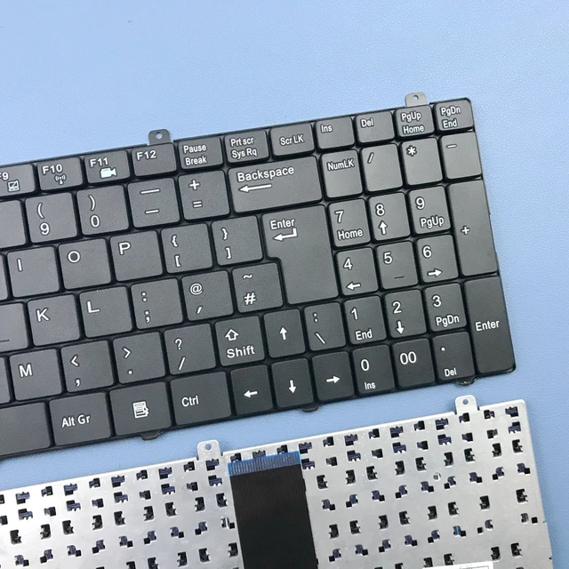 Uk teclado portátil para advento 6551 6552 6441 preto uk layout - AliExpress