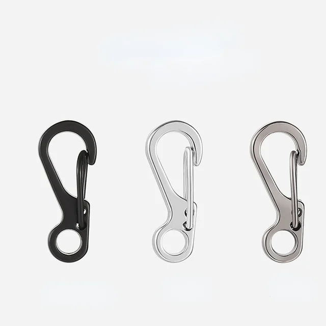 10PCS Paracord Mini Carabiner Snap Spring Clips Hook Keychain EDC