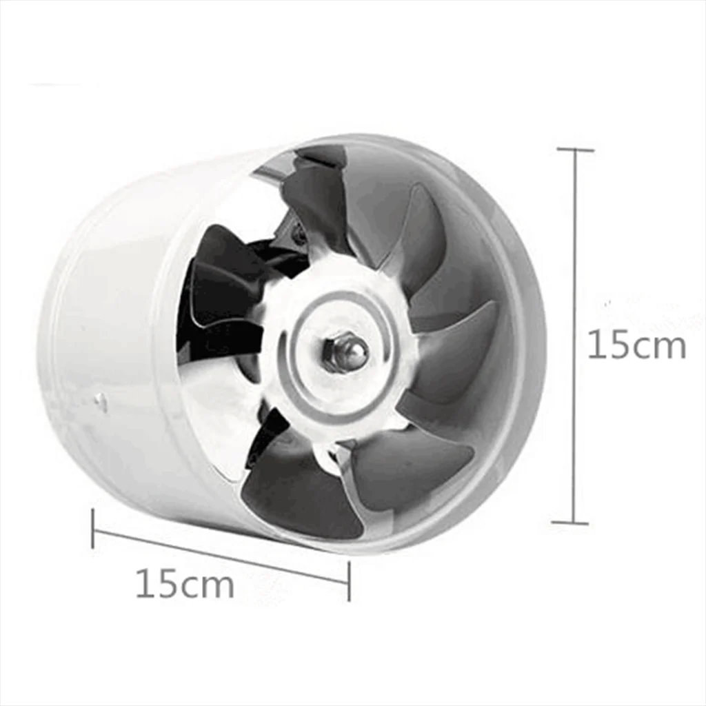 Bathroom Shower Wall Mount 6`` Ventilation Vent Exhaust Toilet Bath