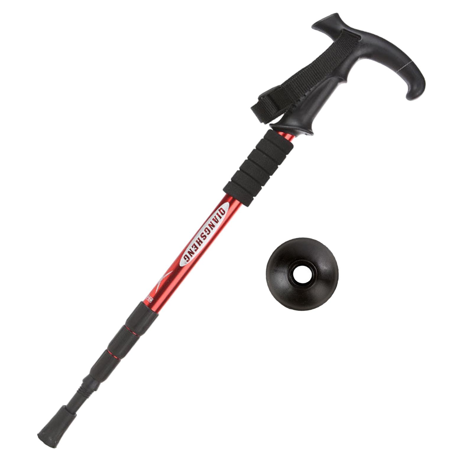 Aluminum Telescopic Elderly Walking Cane Anti Rust Anti Slip Rubber Handle