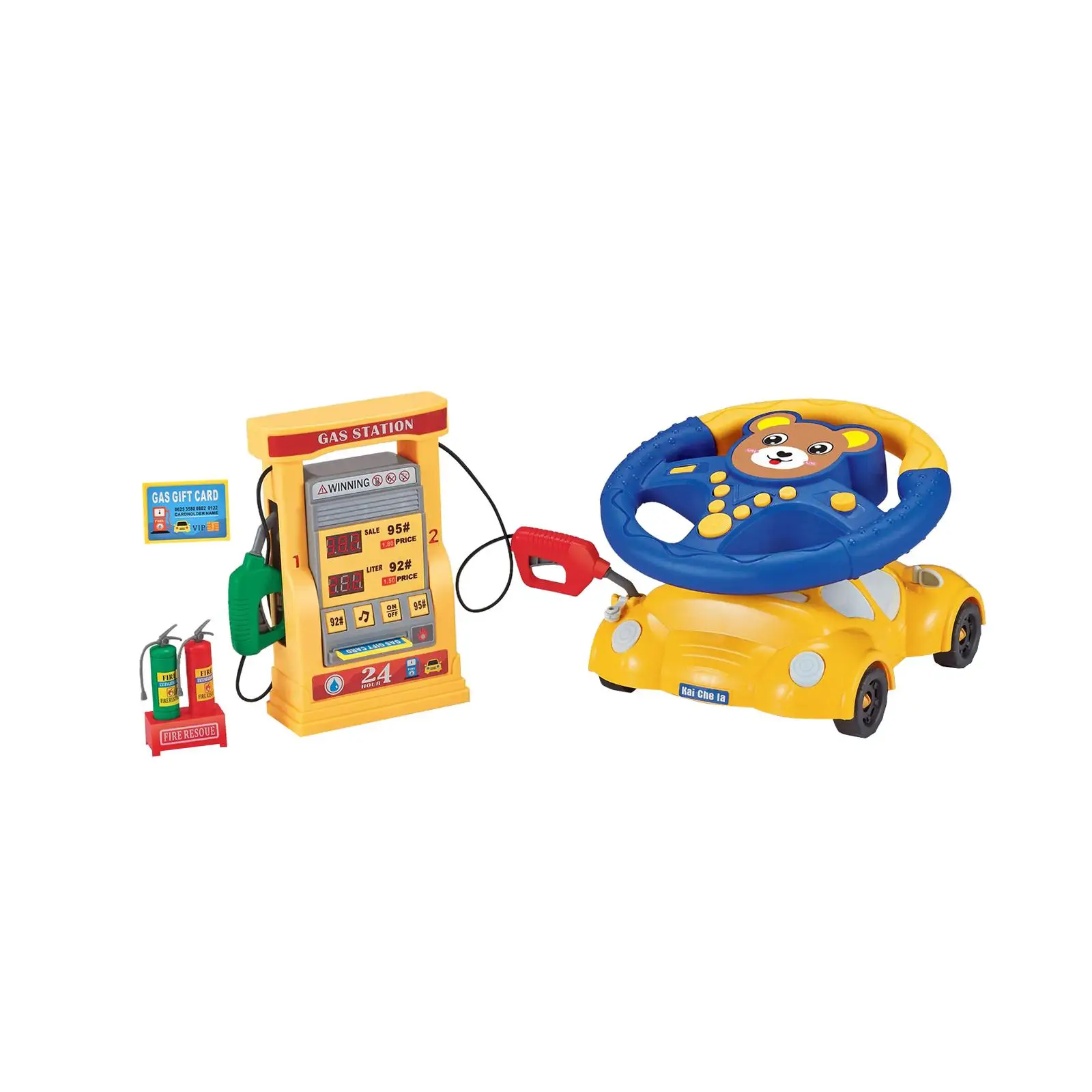 Simulation Gas Station Toy Pretend Play Interesting Sound for Creative Gifts