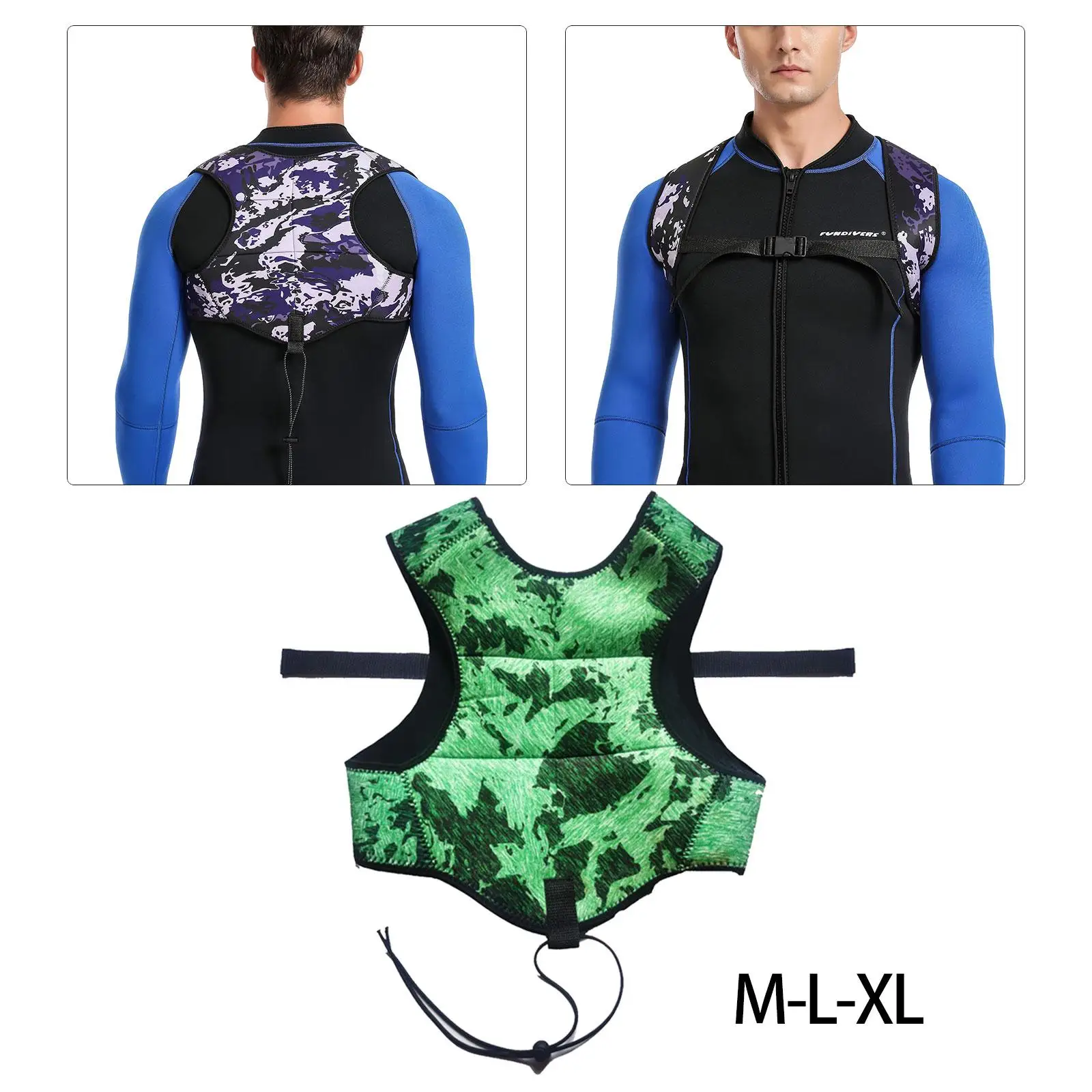 Diving Weight Vest Women Men Sailing Comfortable Multifunctional Boating Water Sports Lightweight Scuba Waistcoat Neoprene Vest