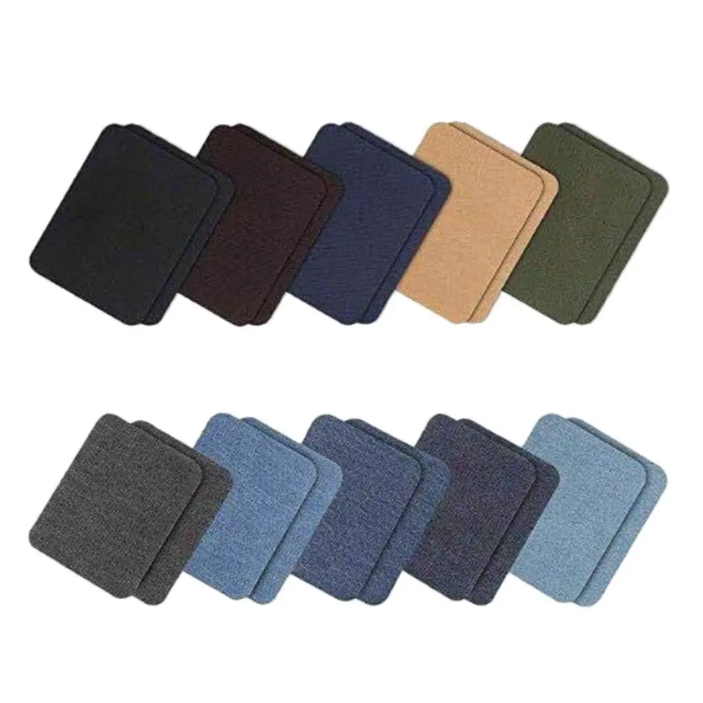 20 Pieces Iron on Fabric Patches Denim Jean Repair Patches Clothing Repair Patch