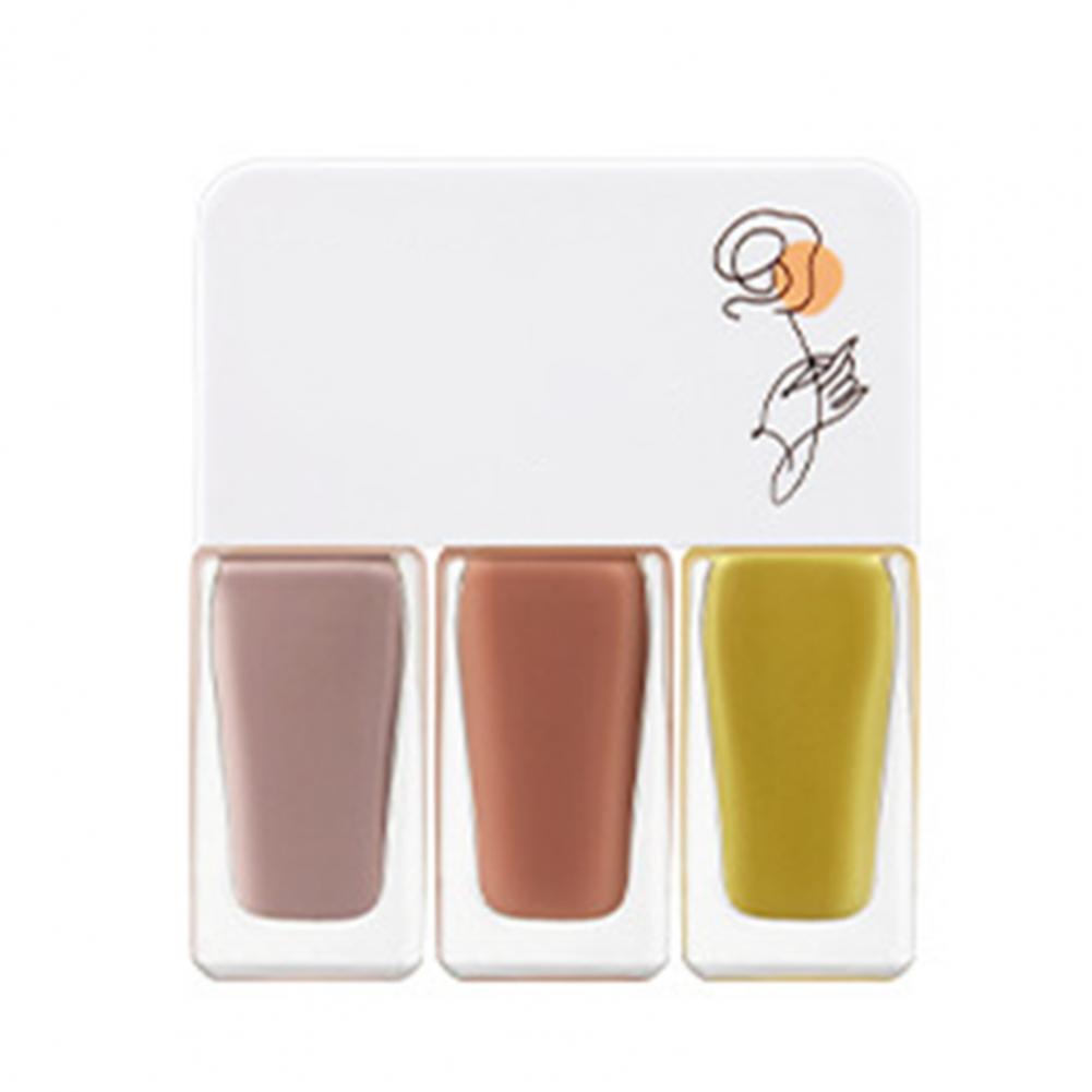 3Pcs/Set Water-Based Gel Nail Polish Set - 12g, Quick-Dry, DIY 3-in-1 Nail Art