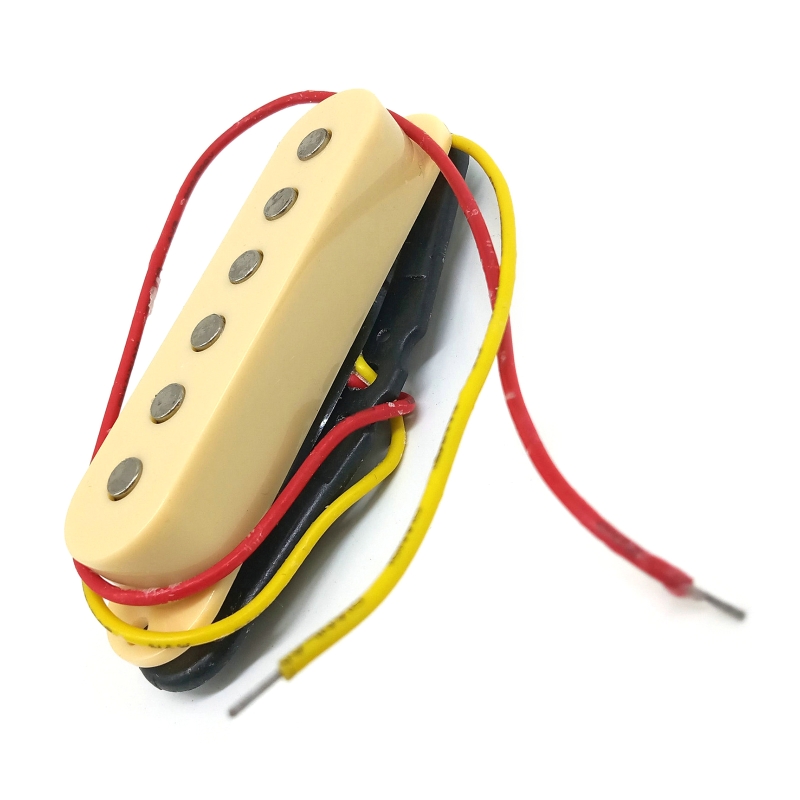 Strat Style E-Gitarren-Tonabnehmer-Set, Single-Coil-Tonabnehmer geladen, hoch ohne Tonabnehmer, Ersatz passend für 6-saitige Gitarre – Detail 8