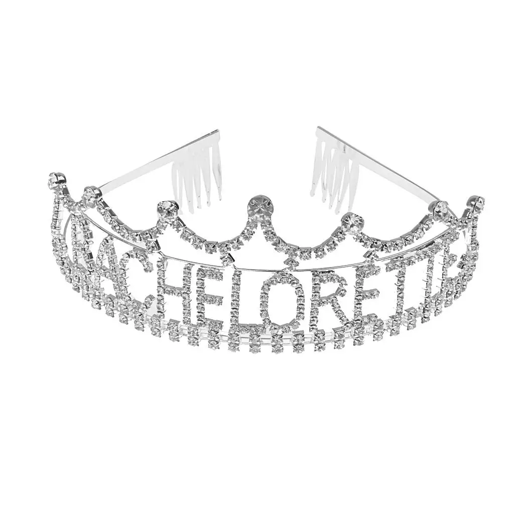 Shiny Crystal Rhinestone  Hair Crown Tiara  Bridal Shower Headband