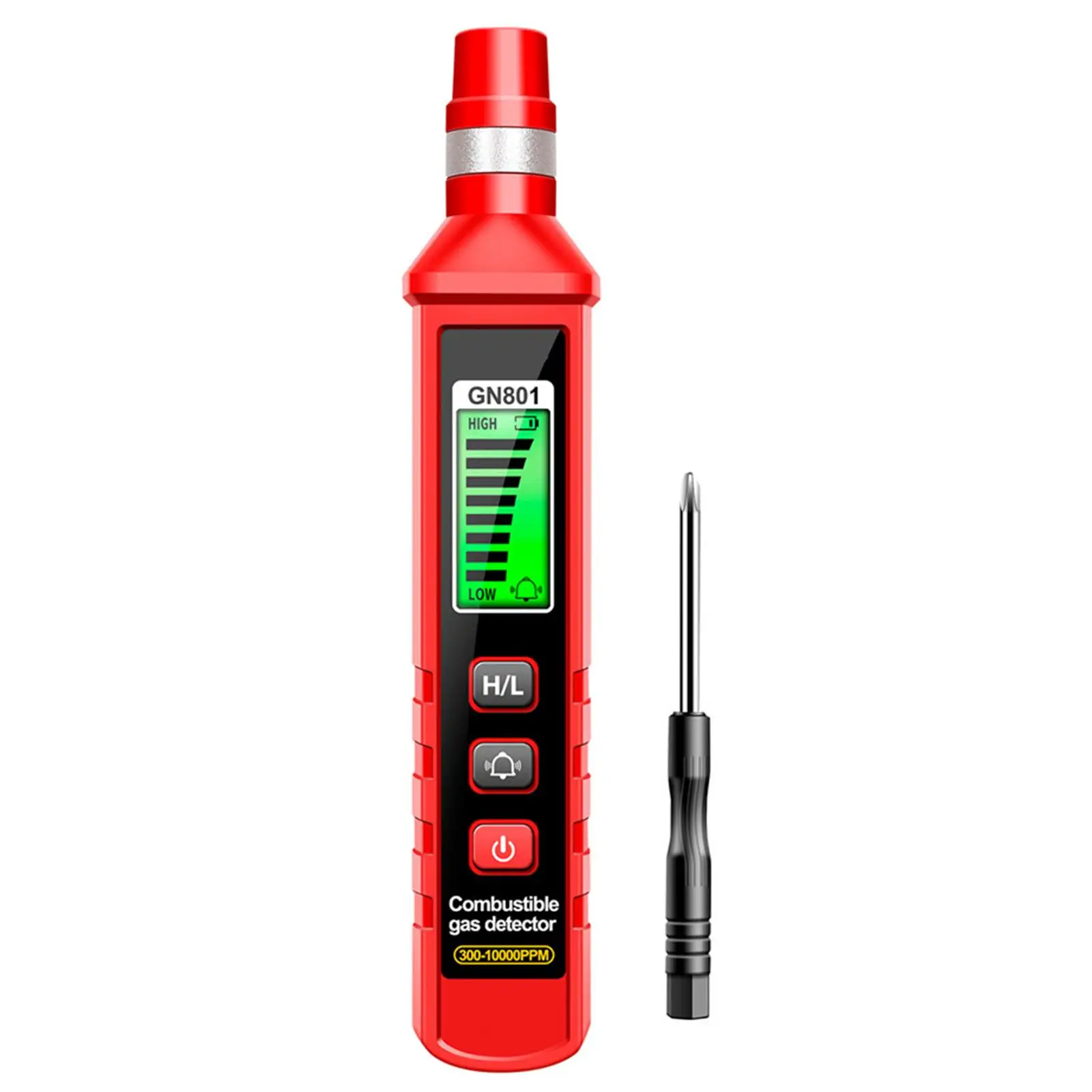 Gas Leak Tester Digital Display with Audible and Visual Alarm Gas Detection Pen Gas Tester Portable Gas Sniffer for RV Home