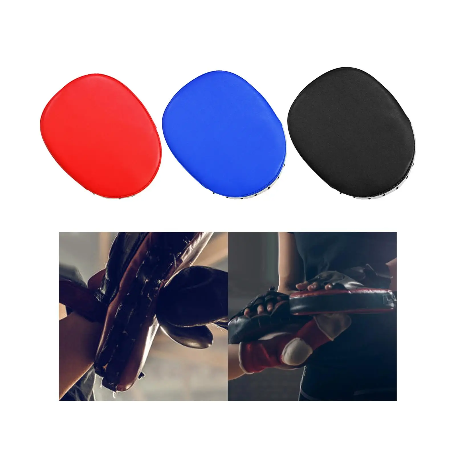 Kicking Shield Trainer Hand Pads Kick Shield Pad Focus Mitts Gloves Punching Mitts Boxing Pads PU for Muay Thai Mma Martial Art
