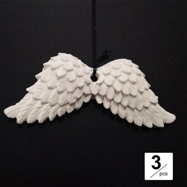 3x Auto Interior Decor Car Wings Pendant Ornament Simple Gift Universal Gypsum